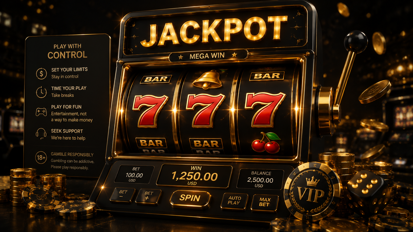 Control Jackpot Spins – Responsible Gambling Lucky GGBET Philippines